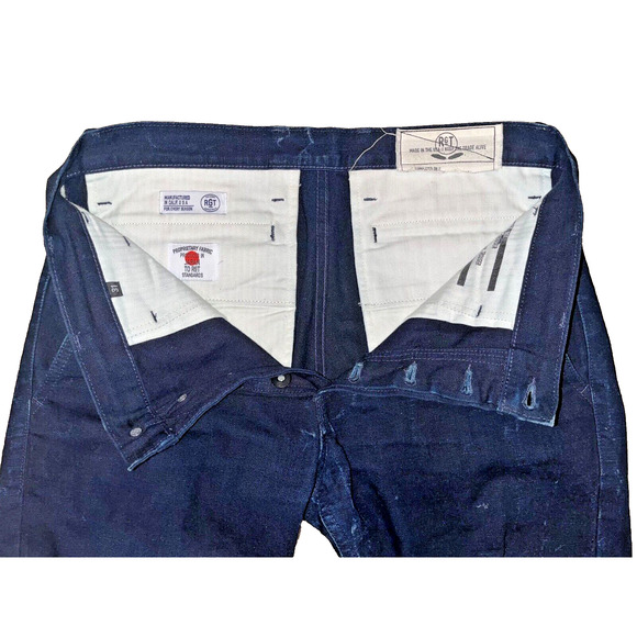 Rogue Territory RGT Jeans 31 x 30 Officers Trouser Japanese Selvedge Button Fly - Picture 6 of 8